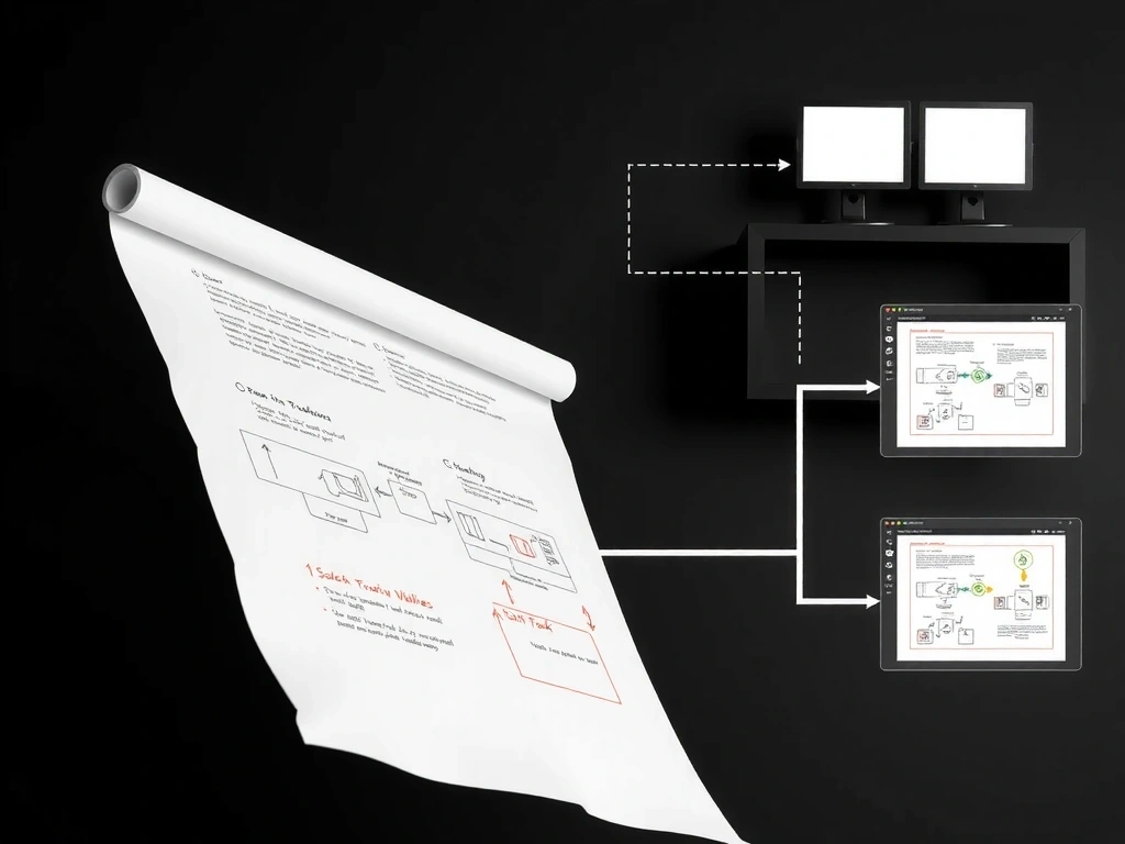Abstract dual-track pipeline visualization